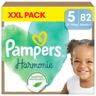 Pampers Couches Harmonie taille 5 Junior 11 kg+ pack XXL 1x 82 pièces