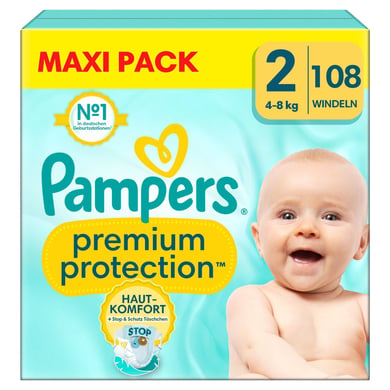 Pampers Couches Premium Protection taille 2 Mini 4-8 kg maxi pack 1x108 pièces (3-6-kg)