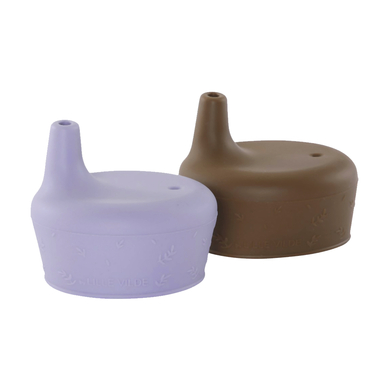 Image of lille VILDE Coperchio della tazza per bere in viola/marrone059