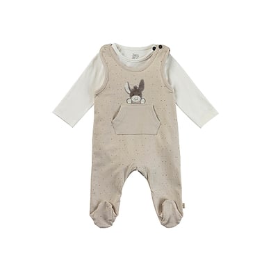 Sterntaler Ensemble grenouillère à pois nature