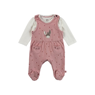 Sterntaler Ensemble grenouillère fleurs rose mat