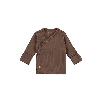 Sterntaler Veste portefeuille jersey côtelé marron