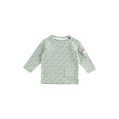 Image of Sterntaler Camicia a maniche lunghe foglie verde pietra059