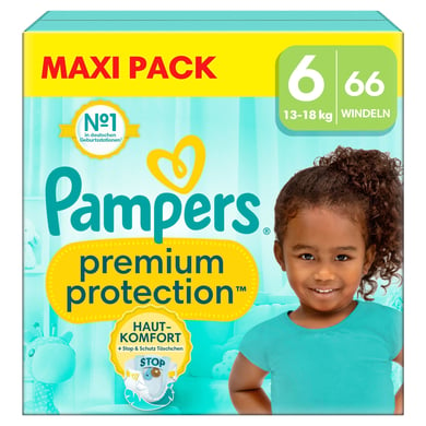 Pampers Couches Premium Protection taille 6 extra large 13 kg+ maxi pack 1x66...