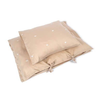 FILIBABBA Parure pour berceau baleine Christian Warm Grey 70x100 cm