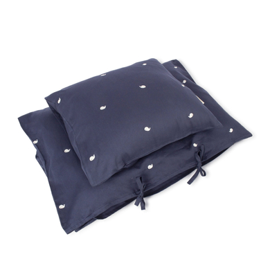 FILIBABBA Parure pour berceau baleine Christian Midnight 70x100 cm