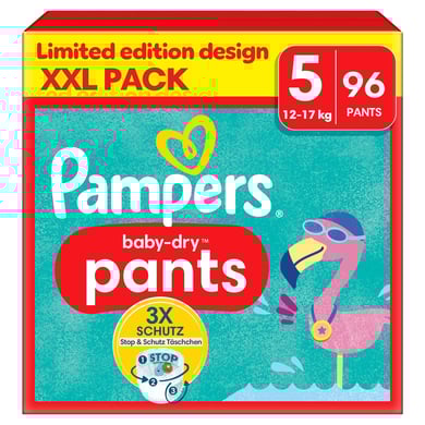 Pampers Couches-culottes Baby-Dry Pants taille 5 Junior 12-17 kg pack XXL 1x96 pièces