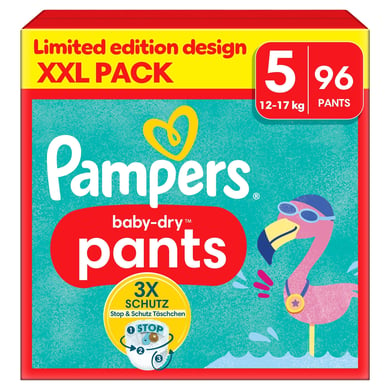 Pampers Junior Dětské suché kalhoty, velikost 5 , 12-17 kg, balení XXL (1 x 96 kalhot)