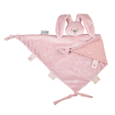 Nattou Doudou lapin Lapidou grand plat, vieux rose