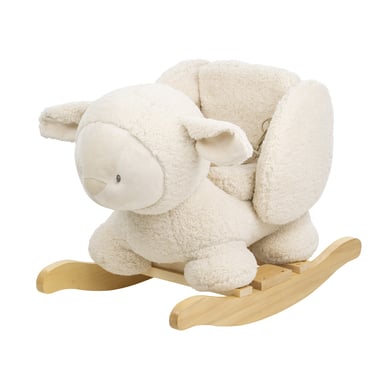 Nattou Animal à bascule mouton Teddy bois, écru