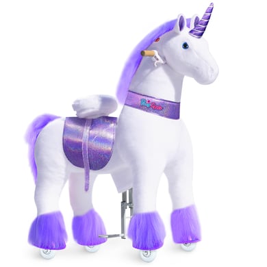 PonyCycle® Licorne violette avec son et frein, grande