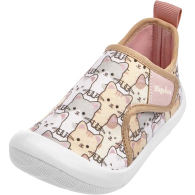 Playshoes allover Fritidssko katt rosa