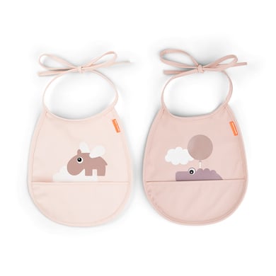 Image of Clouds Done by Deer™ bavaglino tascabile Mini Happy confezione da 2 pezzi rosa059