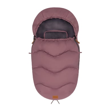 Fillikid Wintervoetenzak Nuptse fluwelen stof roze