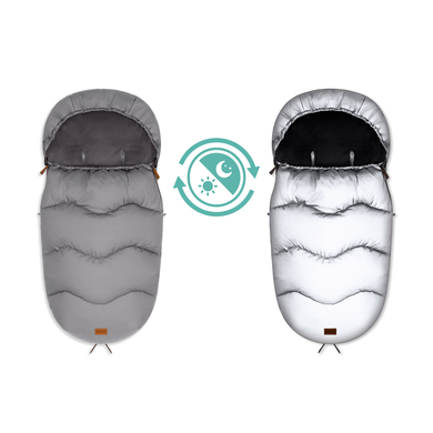 fillikid Chancelière pour poussette universelle hiver Ogre Reflect velours argenté