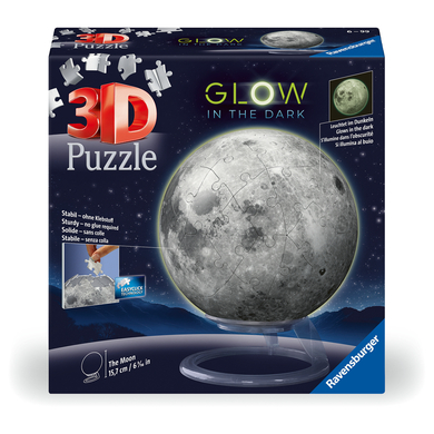 3D puzzle Ravensburger 115860 Puzzle-Ball Měsíc svítící ve tmě