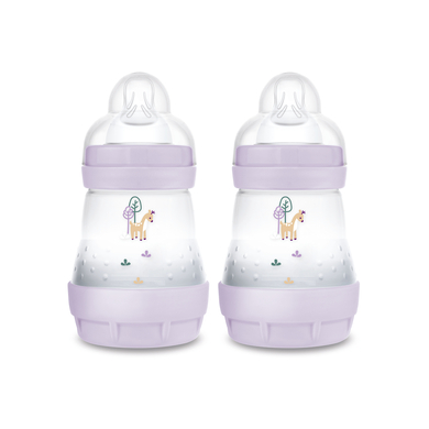 MAM Nappflaska Easy Start Anti-Colic matt 2x 160 ml från 0 månader, fawn