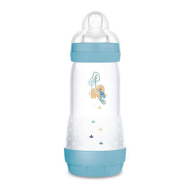 Mam MAM Biberon Easy Start Anti-Colic mat 320 ml 0 mois et +, Éléphant 260ml-350ml