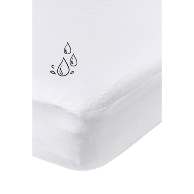 MEYCO white Molton hoeslaken waterdicht 120 x 200 cm