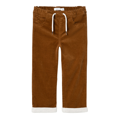name it Pantalon en velours côtelé Nmmben Rubber