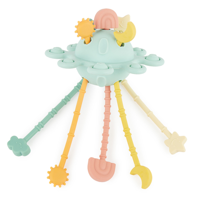 bieco Planet Giocattolo attività Montessori Eucalyptus in silicone