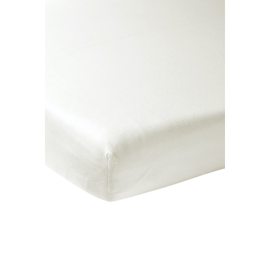 MEYCO Drap housse pour lit enfant jersey warm white 120x200 cm