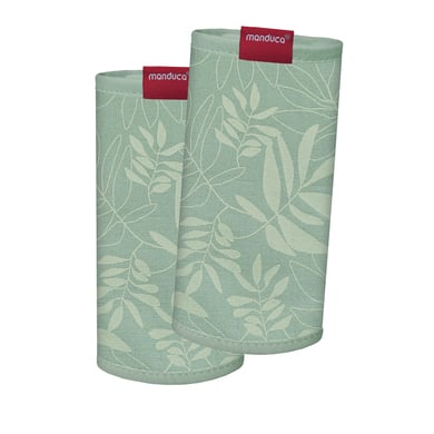 manduca Protège-bretelles pour porte-bébé FumBee édition limitée Botanic Green