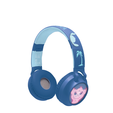 LEXIBOOK Disney Stitch 2in1 Câble Bluetooth®, écouteurs pliables avec volume sécurisé