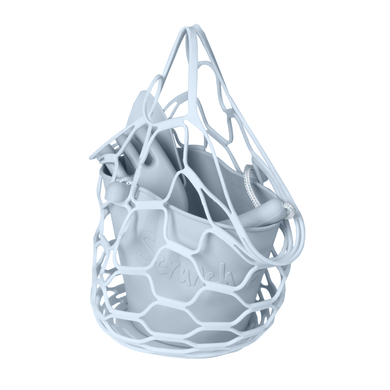 Scrunch - Sac en filet de plage Duck Egg Blue