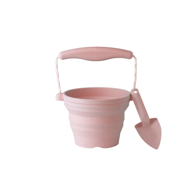 Scrunch - Seau et pelle pliables Dusty Rose