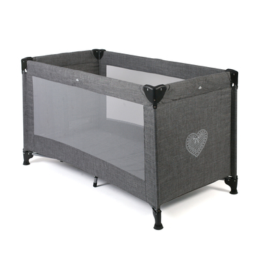 CHIC 4 BABY Basic Lettino da viaggio Jeans Grigio