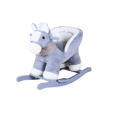 knorr toys® Animal à bascule cheval bois, gris