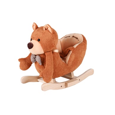 knorr toys® Animal à bascule ours brun bois