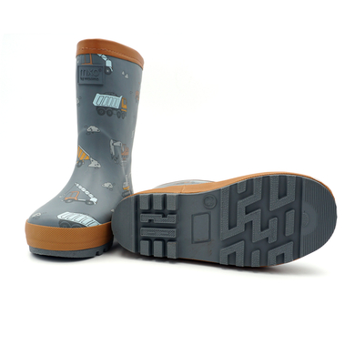 Maximo Bottes en caoutchouc pour enfants chantier gris brouillard