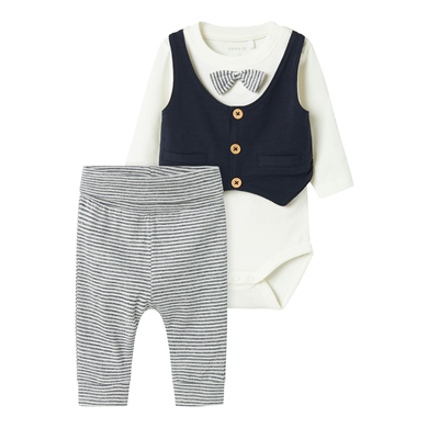 name it Body Set 2-delat Nbmadam Dark Sapphire Stripes