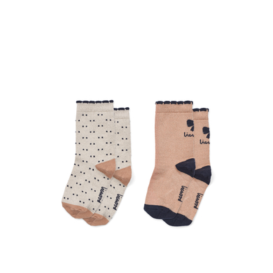 LIEWOOD Azenore chaussettes bow pack de 2 tuscany rose/ double dots mix