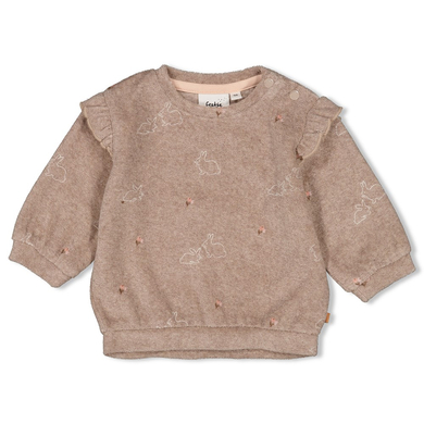 Image of Feetje Little Felpa in spugna Rosebud Taupe Melange059