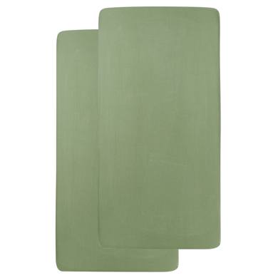 MEYCO Meyco Drap-housse en jersey 40 x 80 / 90 olive green 40x80 cm