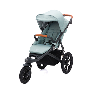 fillikid Poussette 3 roues Jogger Run mélange sauge
