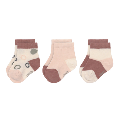 LÄSSIG Chaussettes Sneacker enfants pack de 3 Offwhite