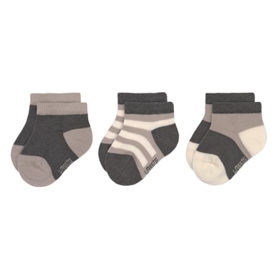 LÄSSIG Sneaker-strumpor för barn 3-pack antracit taupe