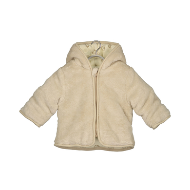 BLUE SEVEN Veste en peluche avec capuche - Beige