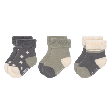 LÄSSIG Chaussettes pour bébés, paquet de 3, anthracite
