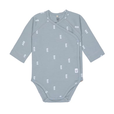 LÄSSIG Body à langer bébé manches longues Blocks bleu clair