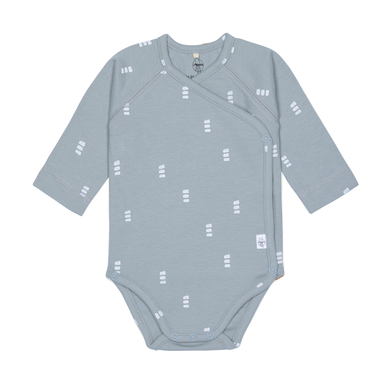 LÄSSIG Body à langer bébé manches longues Blocks bleu clair