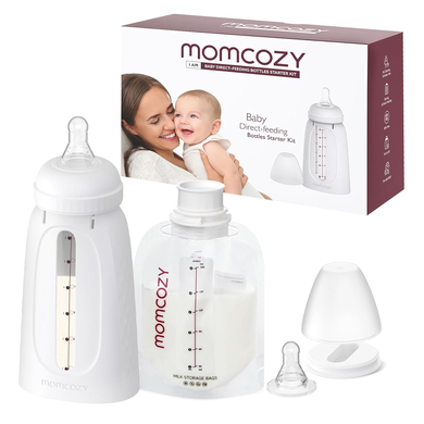 momcozy Sett med melkepose og flaske