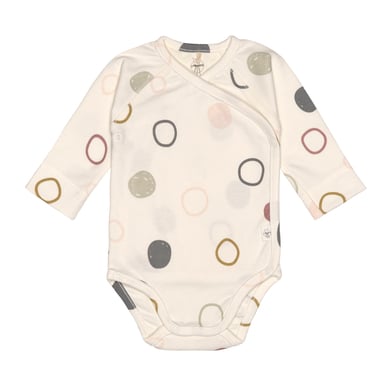LÄSSIG Body à langer bébé manches longues cercles beige