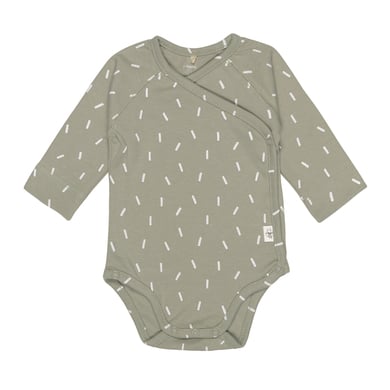 LÄSSIG Body à langer bébé manches longues rayures olive