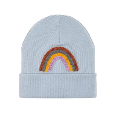 LÄSSIG Bonnet enfant Little Gang arc-en-ciel bleu clair