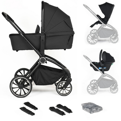 BabyGO black black black 3in1 kinderwagen / Frame